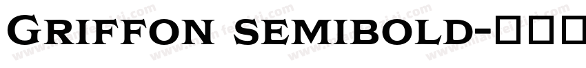 Griffon semibold字体转换